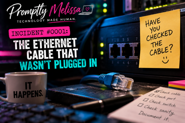 Incident #0001: The Ethernet Cable That Wasn’t Plugged In